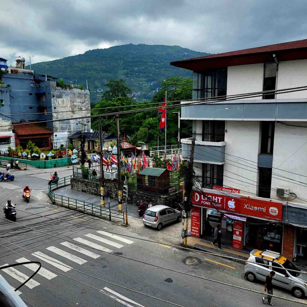 jhanda park view from pokhara mobile tower